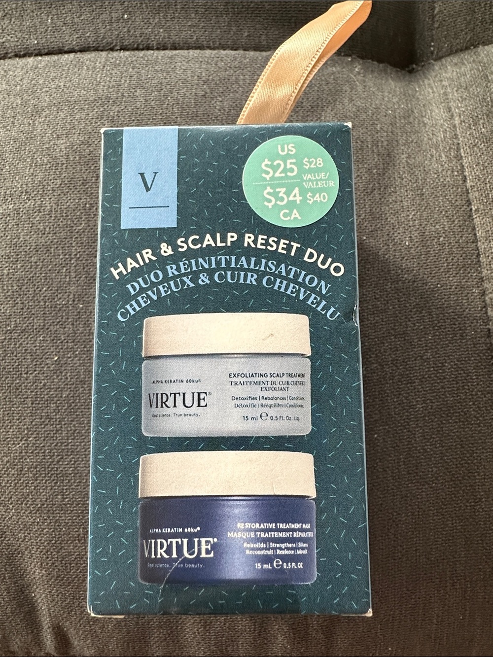 NEW Virtue RESTORATIVE TREATMENT MASK and EXFOLIATING SCALP TREATMENT
